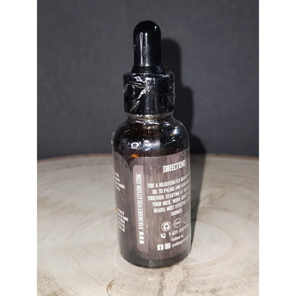 Viking Revolution Unscented Beard Oil‎ for Men - 1 Fl Oz (Pack of 1)~NEW/SEALED